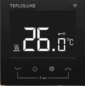 Терморегулятор электронный Теплолюкс Pontus wi-fi черный Space